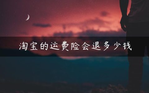 淘宝的运费险会退多少钱