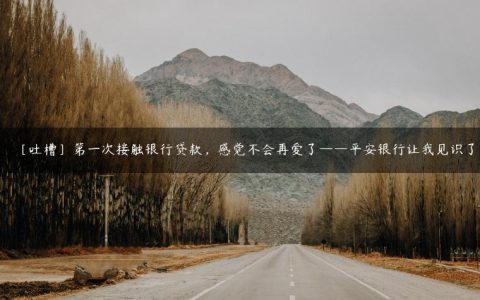 ［吐槽］第一次接触银行贷款，感觉不会再爱了——平安银行让我见识了