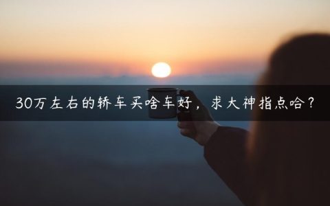 30万左右的轿车买啥车好，求大神指点哈？