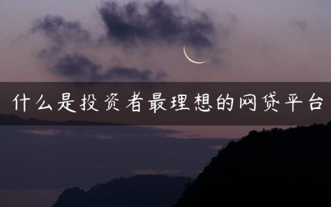 什么是投资者最理想的网贷平台