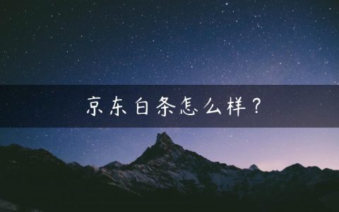 京东白条怎么样？