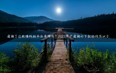 逾期了还能借钱的平台有哪些？2022黑户逾期必下款的网贷口子