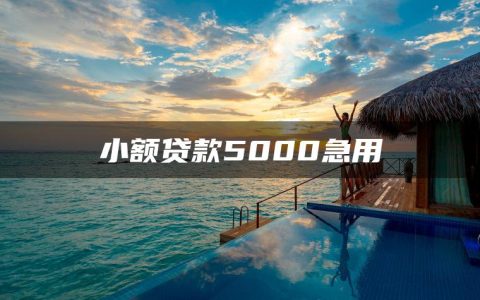 小额贷款5000急用(借款平台哪个利息最低正规)