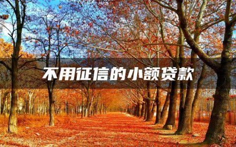 不查征信必过的小额贷款2023有哪些(精选不用征信的小额贷款)