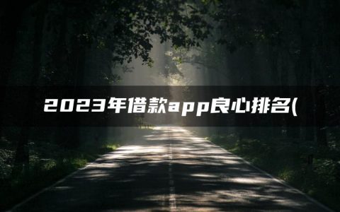 2023年借款app良心排名(盘点借钱秒到账app不需要审核)