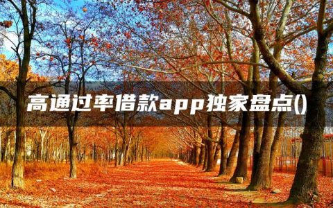 高通过率借款app独家盘点(有哪些借款app比较好借的)